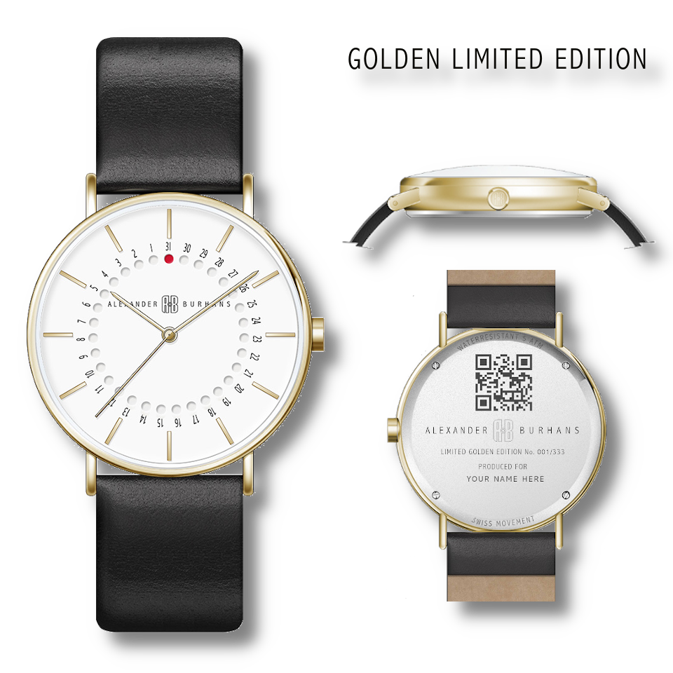 Edición limitada Golden Watch - Tirada limitada a solo 333 piezas en todo el mundo.